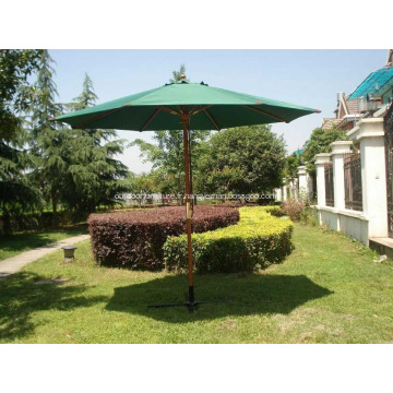 Patio tout droit commun pas cher en bois parasol